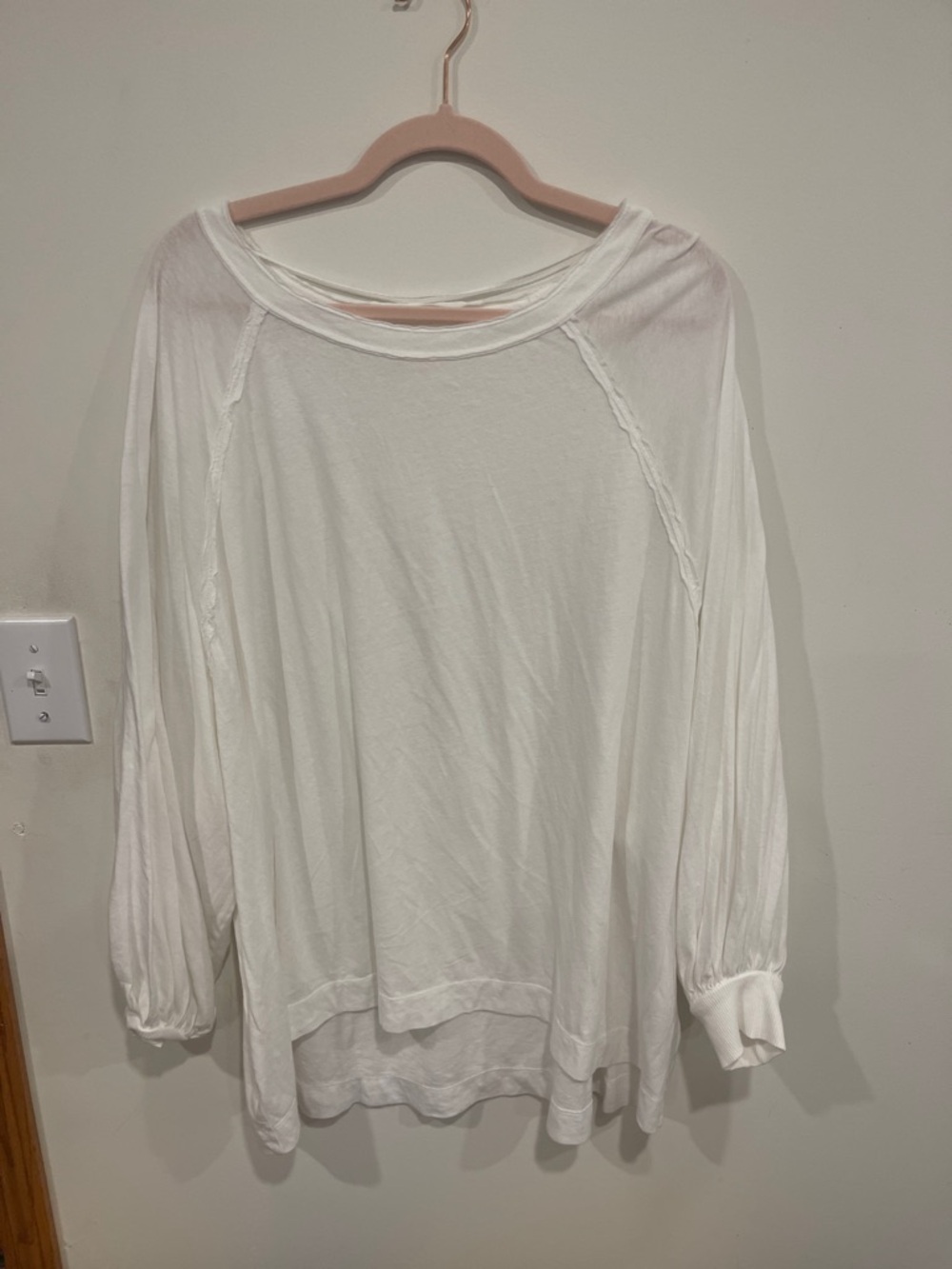 Classic White Long-Sleeve Women's Top